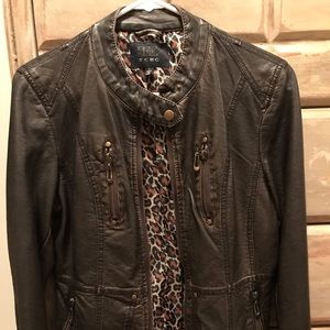 TCEC Faux Leather Jacket